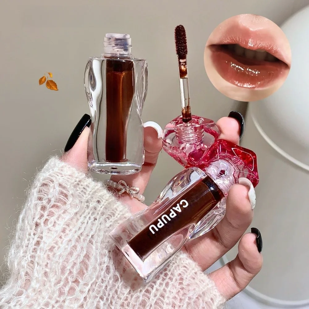 3g Mirror Lip Gloss Crystal Translucent Hydrating Lip Glaze Brightening Long-Lasting Hydrating Lip Glossy For Girls Women