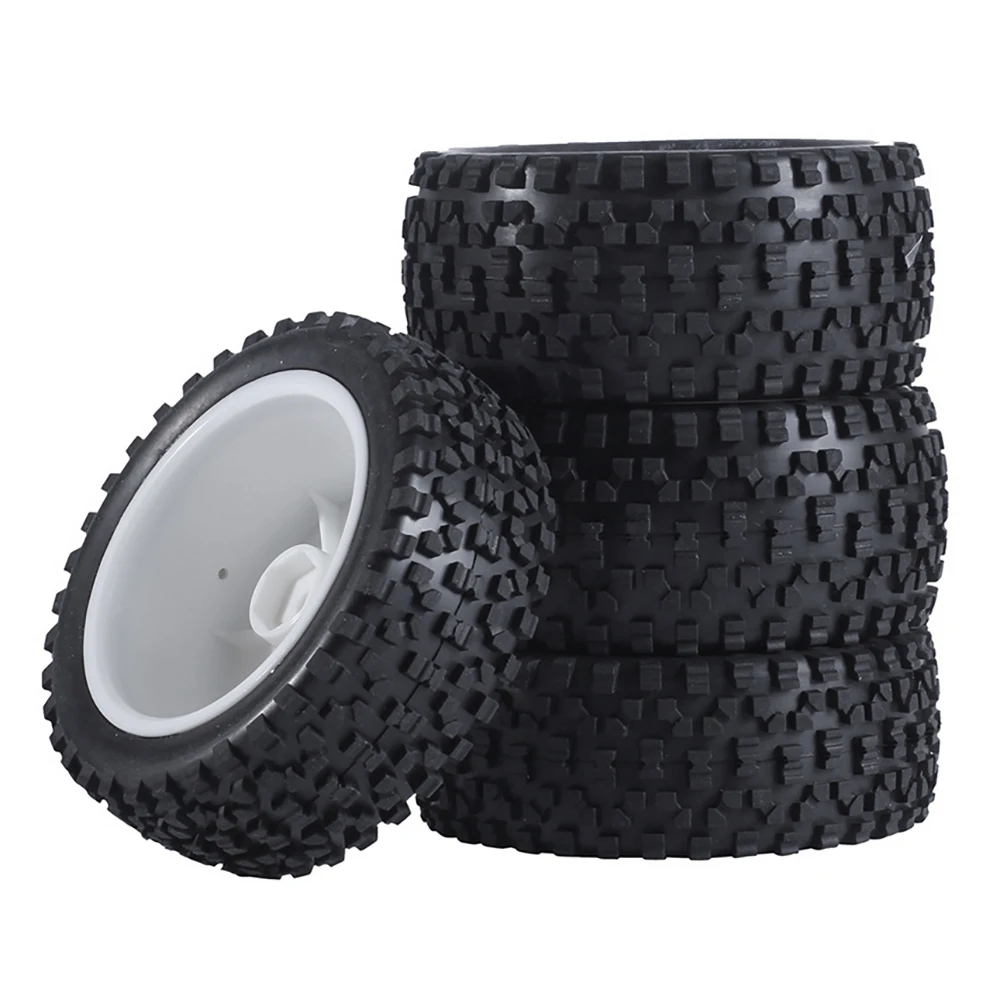 CYGJ-4Pcs 85Mm Tires Wheel Tyre For Wltoys 144001 124019 104001 RC Car Upgrade Parts 1/10 1/12 1/14 Scale Off Road Buggy