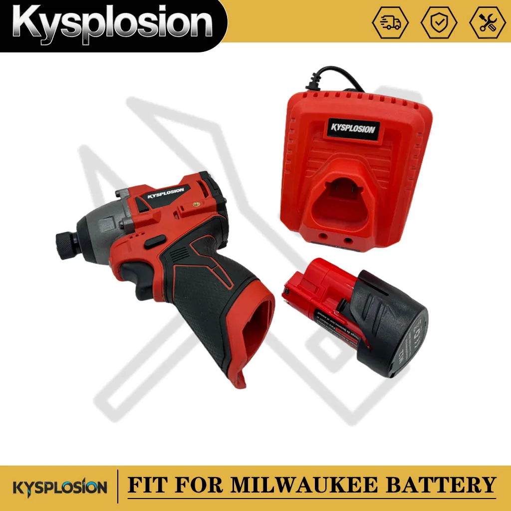 Wkrętarka elektryczna 12V bezszczotkowa akumulatorowa wielofunkcyjna wiertarko-wkrętarka litowo-jonowa zestaw do akumulatorów Milwaukee M12