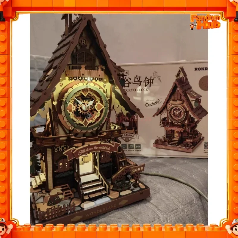 

Original Cuckoo Clock Gift Diy Handmade Creative Wooden Assembly Ornament Model Anime Peripheral Developmental Toy Gifts