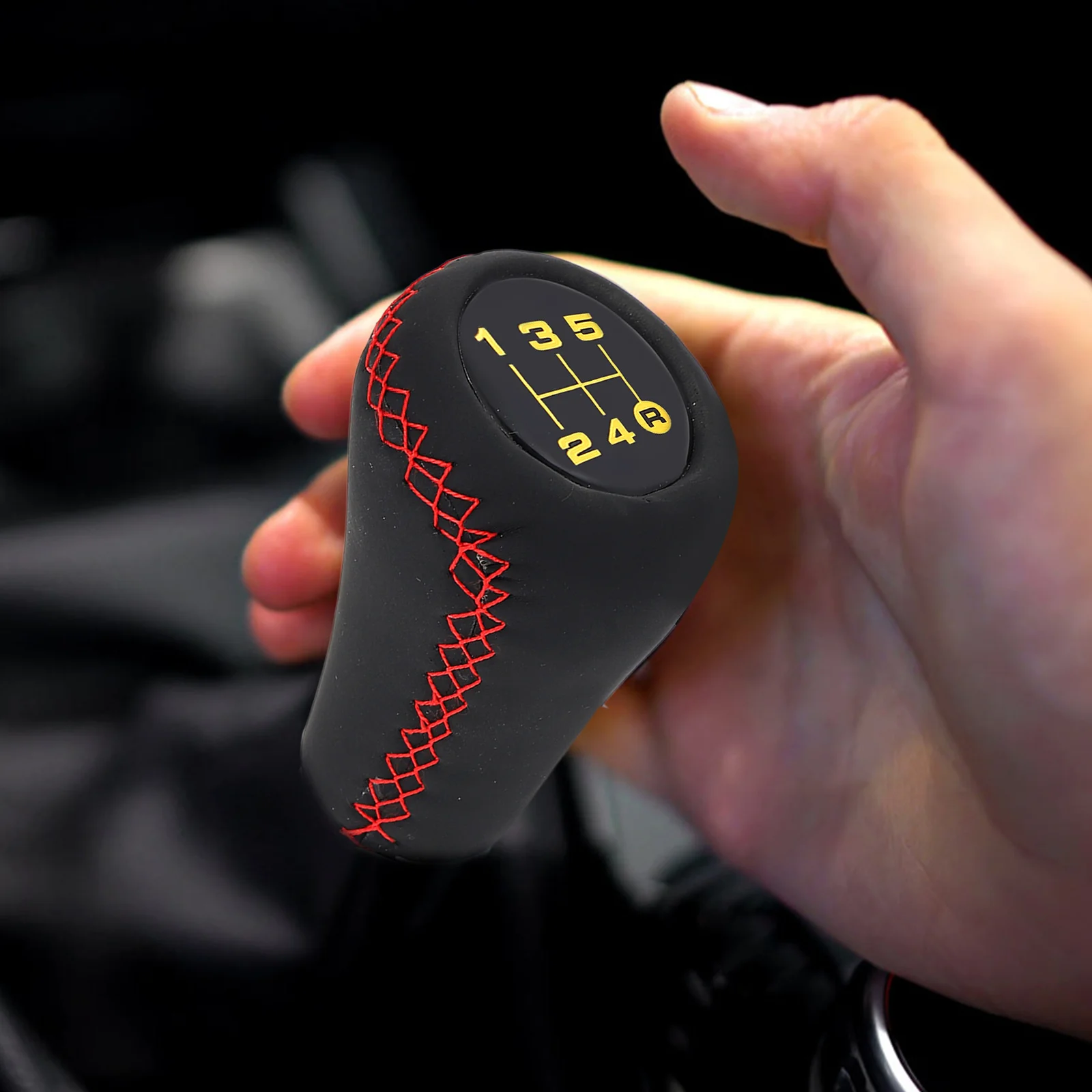 

1 set Manual Gear Shifting Handle Sturdy Anti-Slip 5-Level Adjustable Shift Knob Kit For Car Interior Replacement Shifter Head