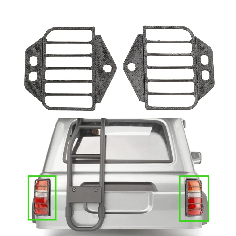 

Simulated Plastic Tail Light Protective Mesh Cover for 1/10 FMS FCX10 LC80 Accessories