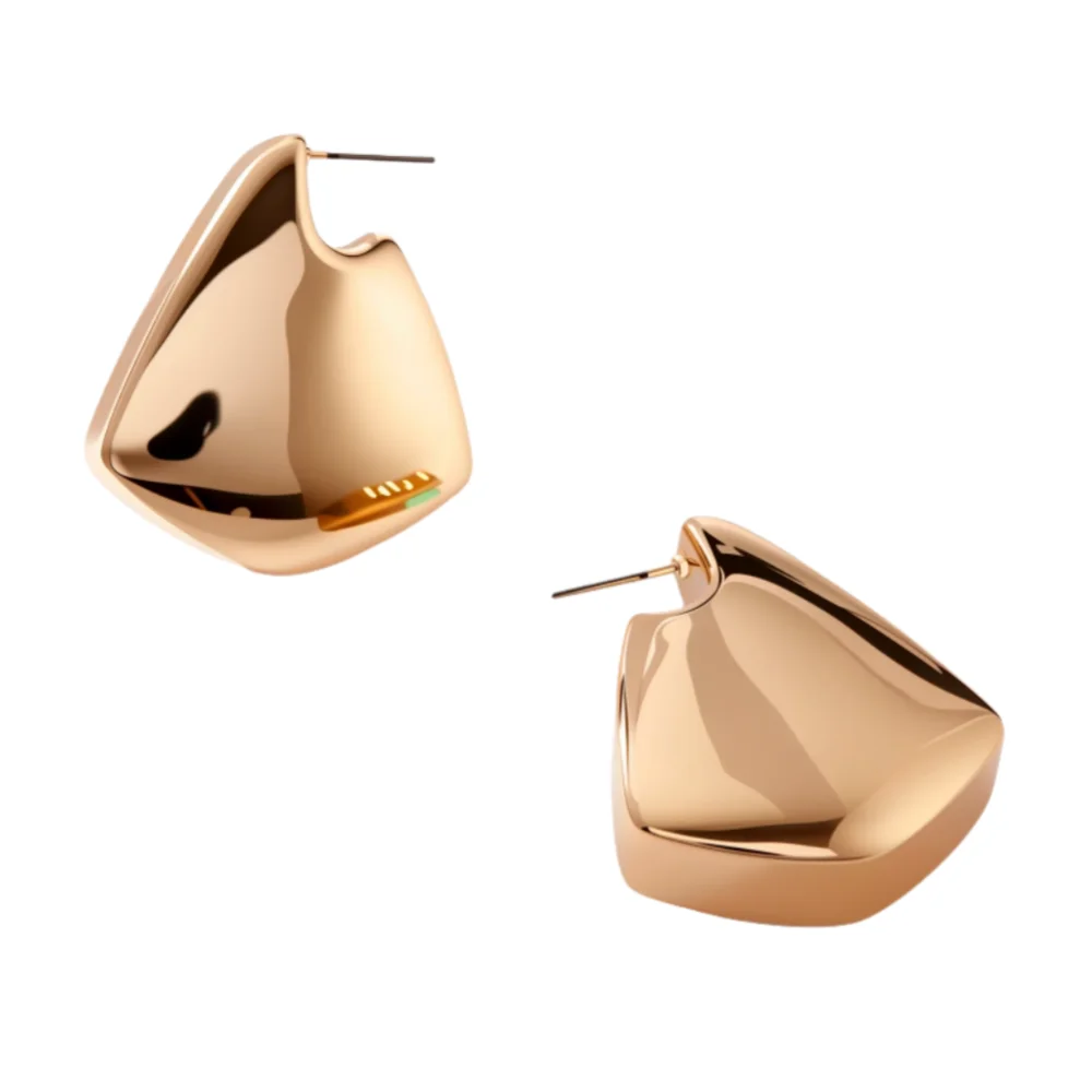 

LESHORE 2025 New Retro Fashion Diamond Irregular Earrings Simple Personalized Party Jewelry Gifts Free Shipping