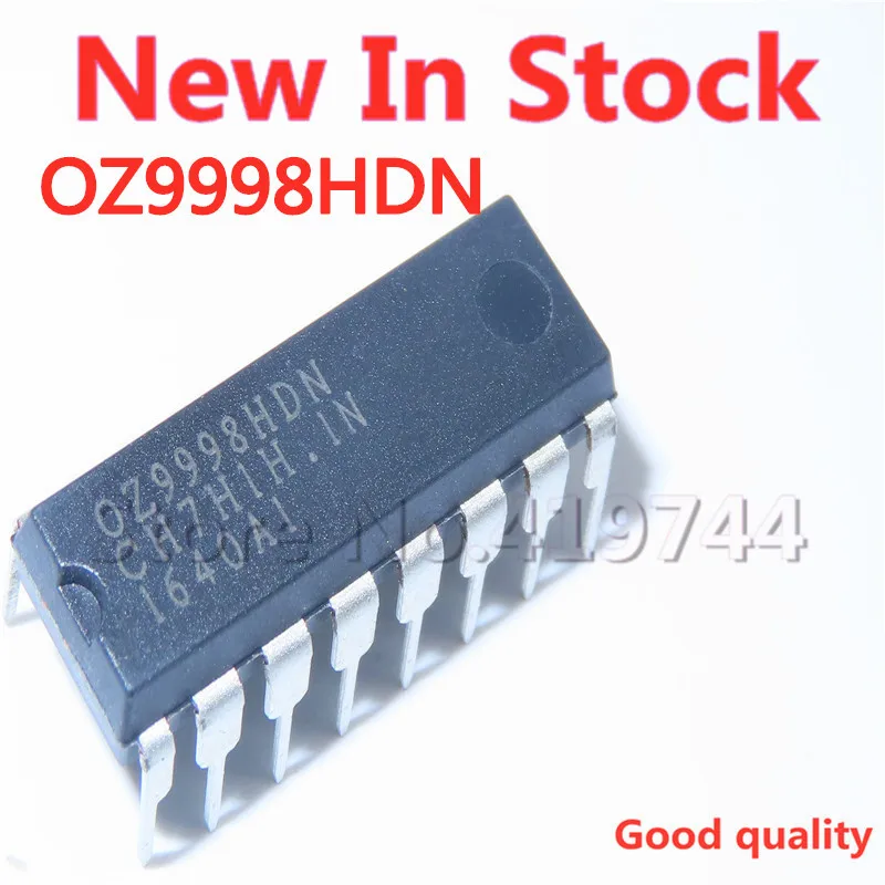 5PCS/LOT OZ9998BDN OZ9998HDN OZ9998 DIP-16 LCD backlight IC chip  In Stock NEW original IC