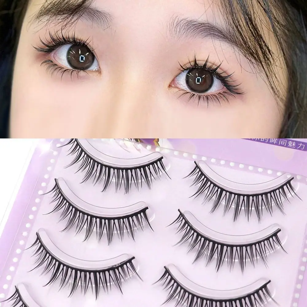 3D เกาหลีญี่ปุ่น Spiky Fairy Lashes อะนิเมะ Wispy Manga Lashes Faux Mink Lashes