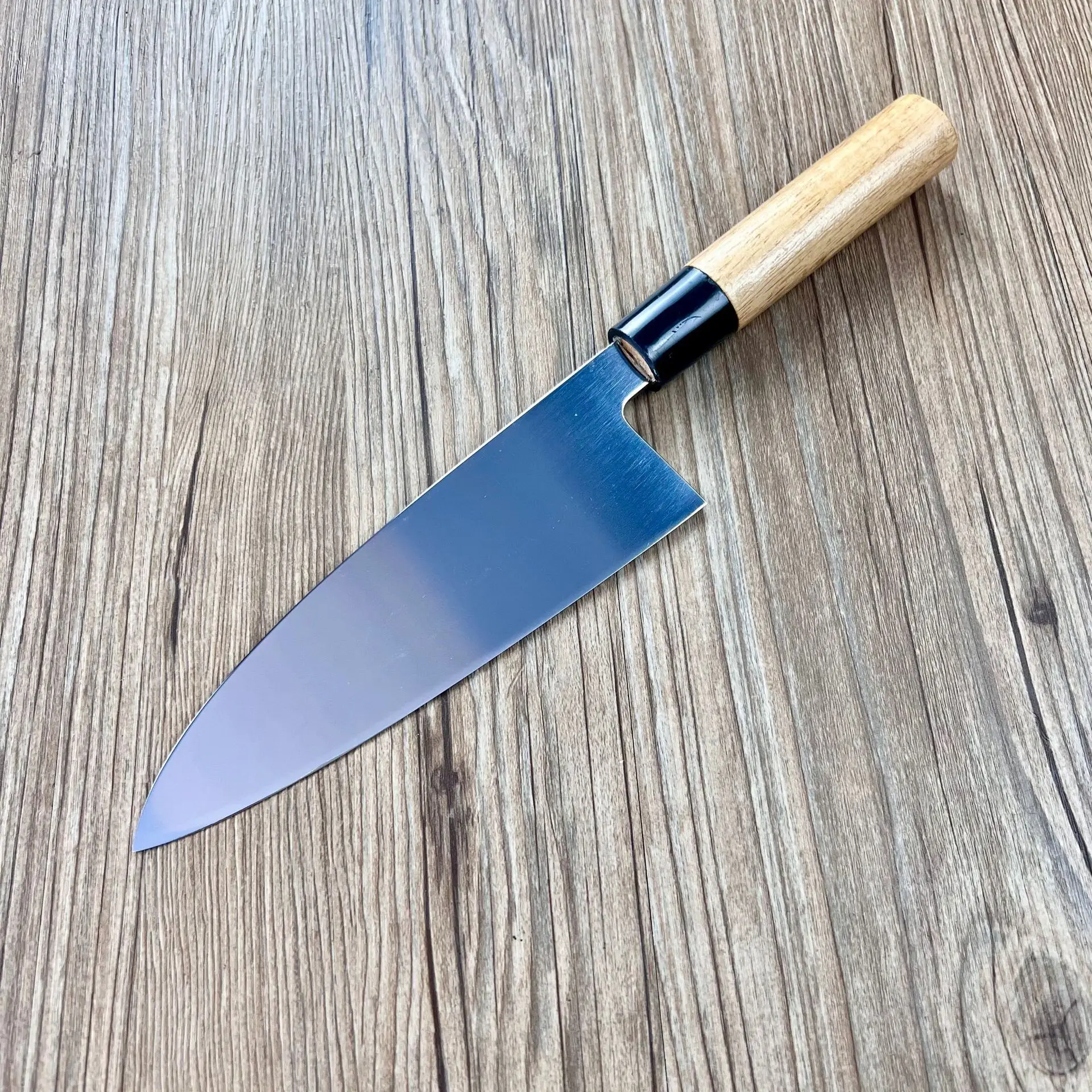 Deba Knife 9Cr18CoMov Single-edged Blade Wood Handle Cleaver Sashimi Slicing Sushi Chopper Fish Handmade Forged Kitchen Knife