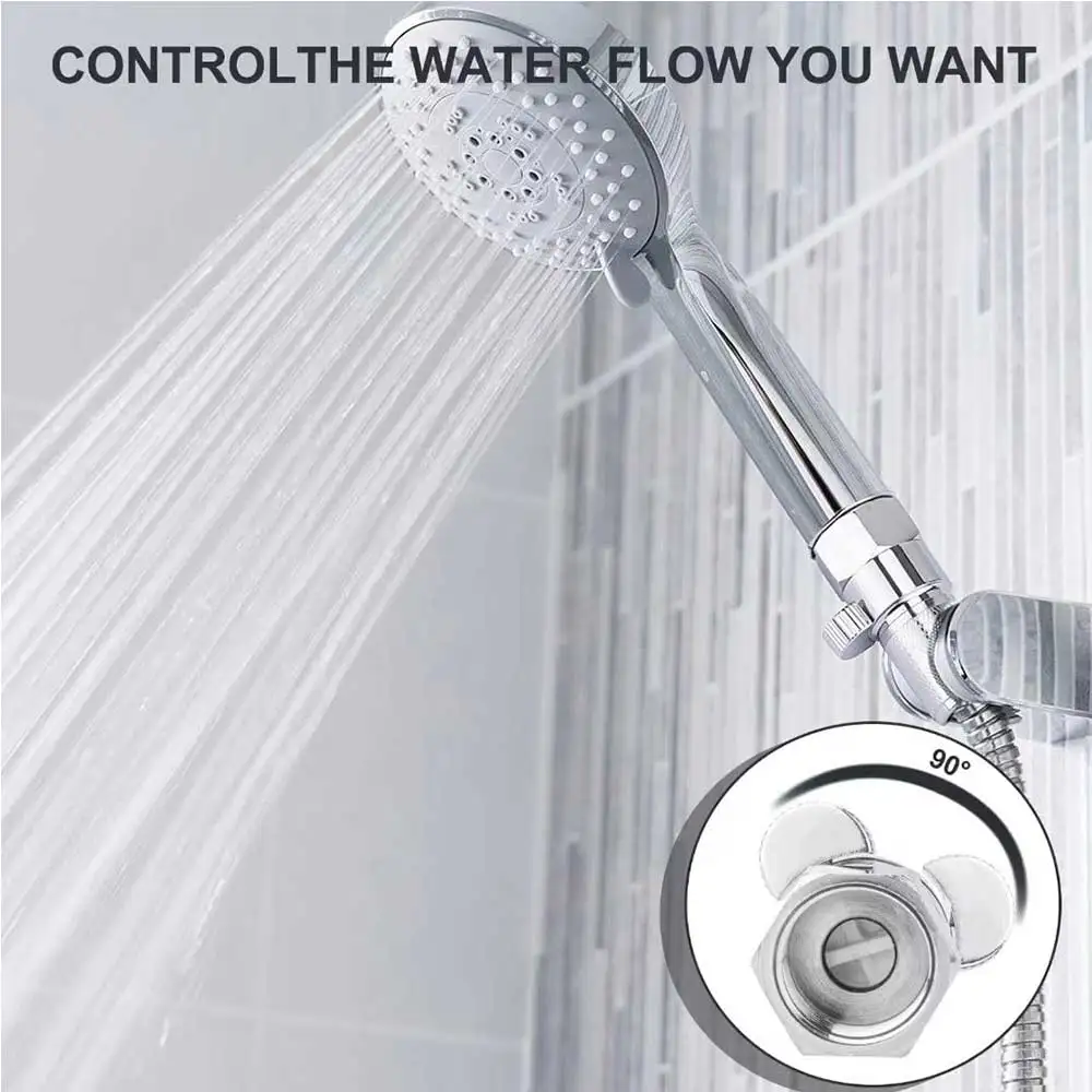 Bidet Shower Head Shut Off Valve with Handle Lever Shower Volume Control Valve Brass Water Flow Control Valve with G1/2