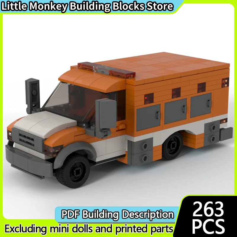 City Car Model MOC Building Bricks Classic City Service Truck Modular Technology Children Holiday Gifts Assemble Toys Suit