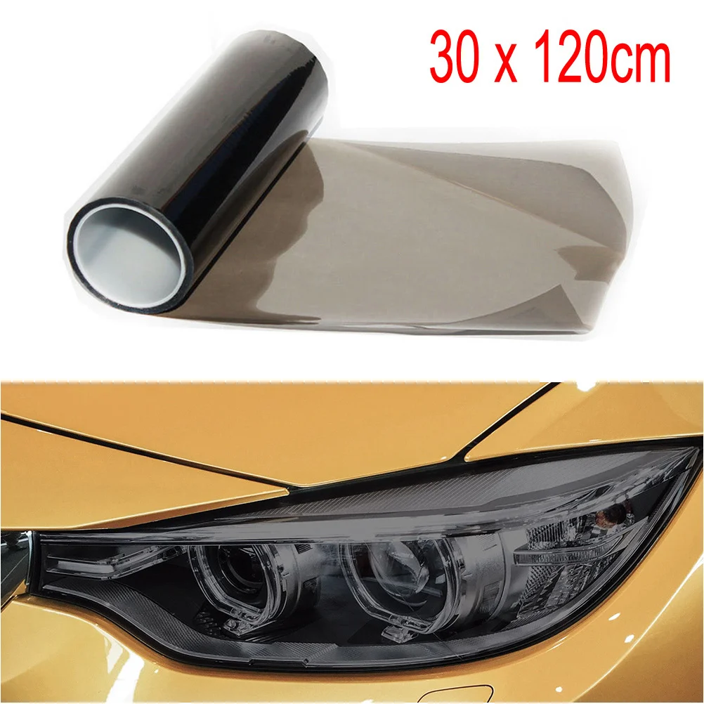 

120cmx30cm Headlight Tint Film for Car Trucks Tail Light Fog Protector Scratch Resistant Vinyl Wrap Sticker
