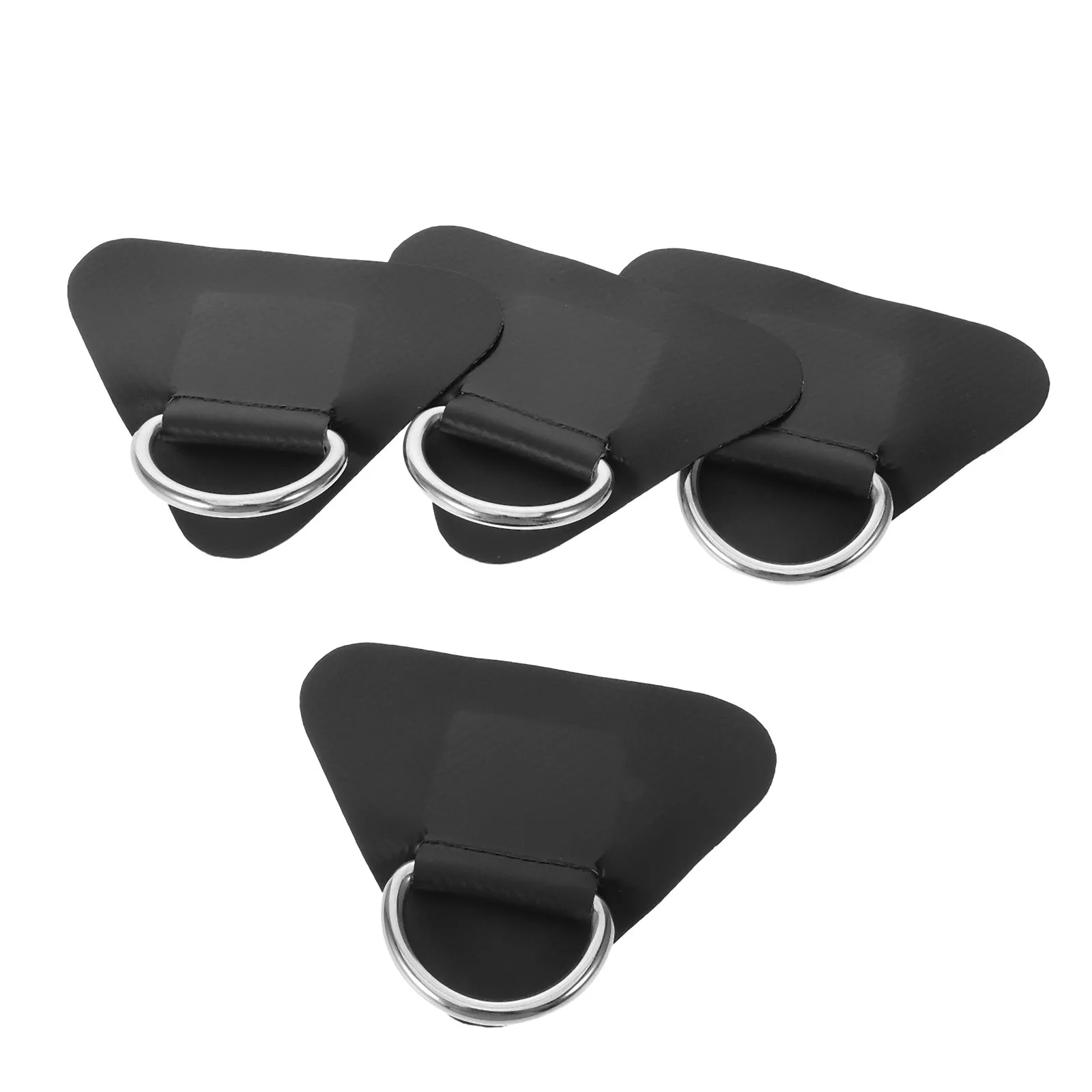 4Pcs Weatherproof Triangle D-Ring Patch Holder for Sup Inflatable Kayak Canoe Deck Heavy Duty Cord Attachment Secure Transport