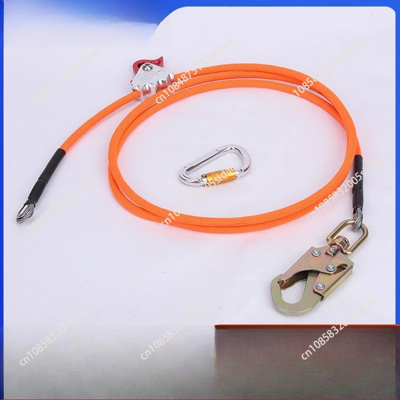 

Специальная вращающаяся веревка для скалолазания. Воздушная работа. Стальная проволока с сердечником. Регулируемая страховочная позиционирующая веревка.