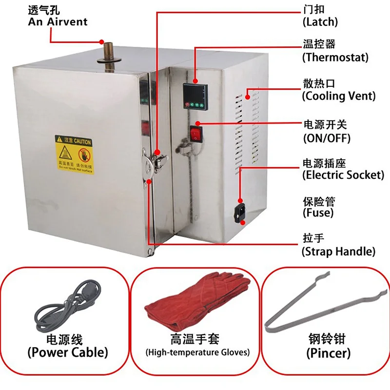 Multi-Zone Smart Temperature-Controlled Constant-Temperature Furnace, Digital Display, Multifunctional Oven, Jewelry Firing Furn