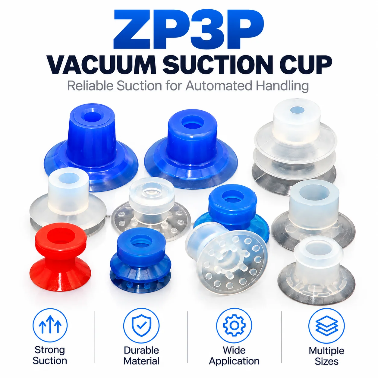 10Pcs Mechanical Arm Film Plastic Bag Accessories Packaging Machine Bag Opening Suction Cup Suction Nozzle for Bag Machine APEX