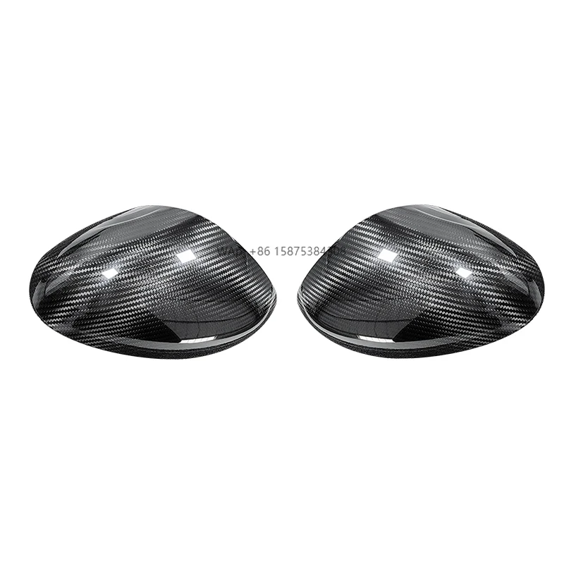 

For Giulia 2017-2023 Year Real Carbon Fiber 100% Dry Carbon Glossy Black Car Rear-view Mirror Cover