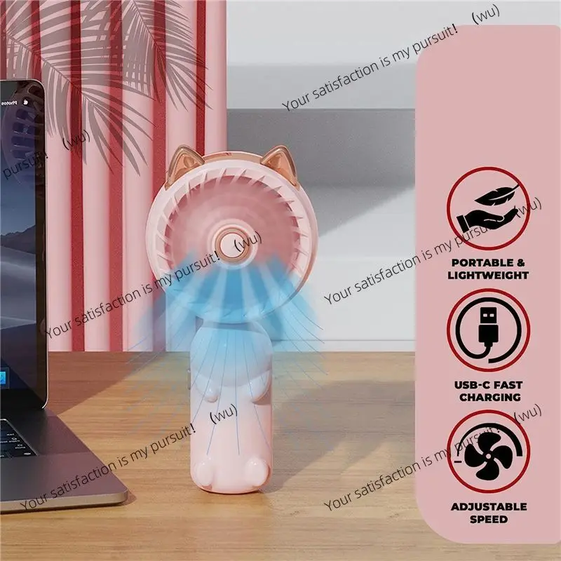 Portable USB Rechargeable Foldable Handheld Fan, New