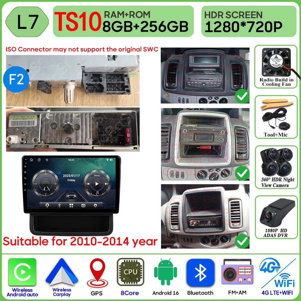 Autoradio Android 16 Voor Renault Trafic 2 Voor Opel Vivaro EEN Voor Nissan primastar 2001-2014 GPS Navigatie Carplay Android Auto