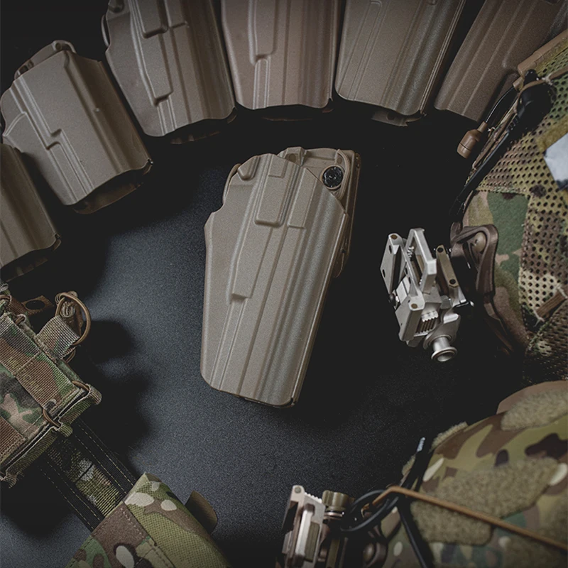 التكتيكية مسدس الحافظة العالمي بندقية الحافظة ل GL17L 34 35 40 41 Ruger ATM كولت 1911'S CZ75 S & W M & P9L حزام الصيد #6