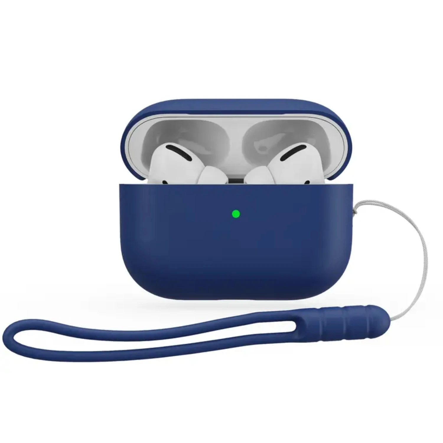 حافظة مضادة للماء من السيليكون المقاوم للصدمات ومضادة للفقدان لهاتف 2022 AirPods Pro الجيل الثاني