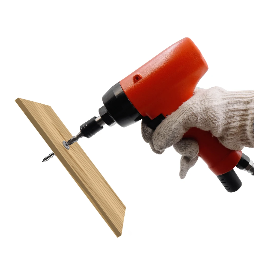 

11000RPM 5HS M4-M5 Air Pneumatic Screwdriver Handheld Machine with High Torque Air Blowing Screw Features