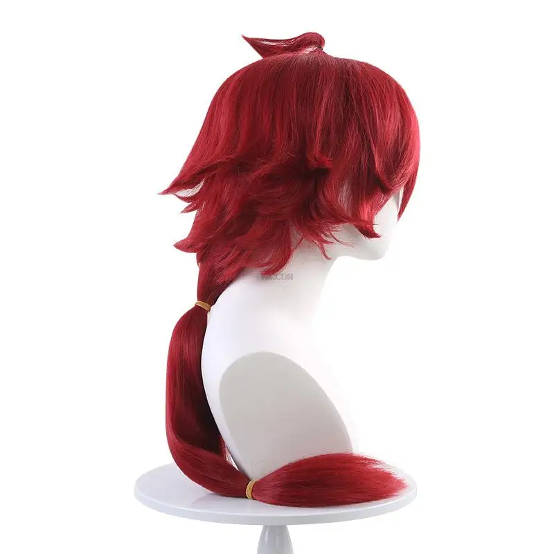 Suletta Mercury Cosplay Wig Anime The Witch From Mercury Fantasy CosplayDark red Short hair Synthetic Wig+Wig Cap