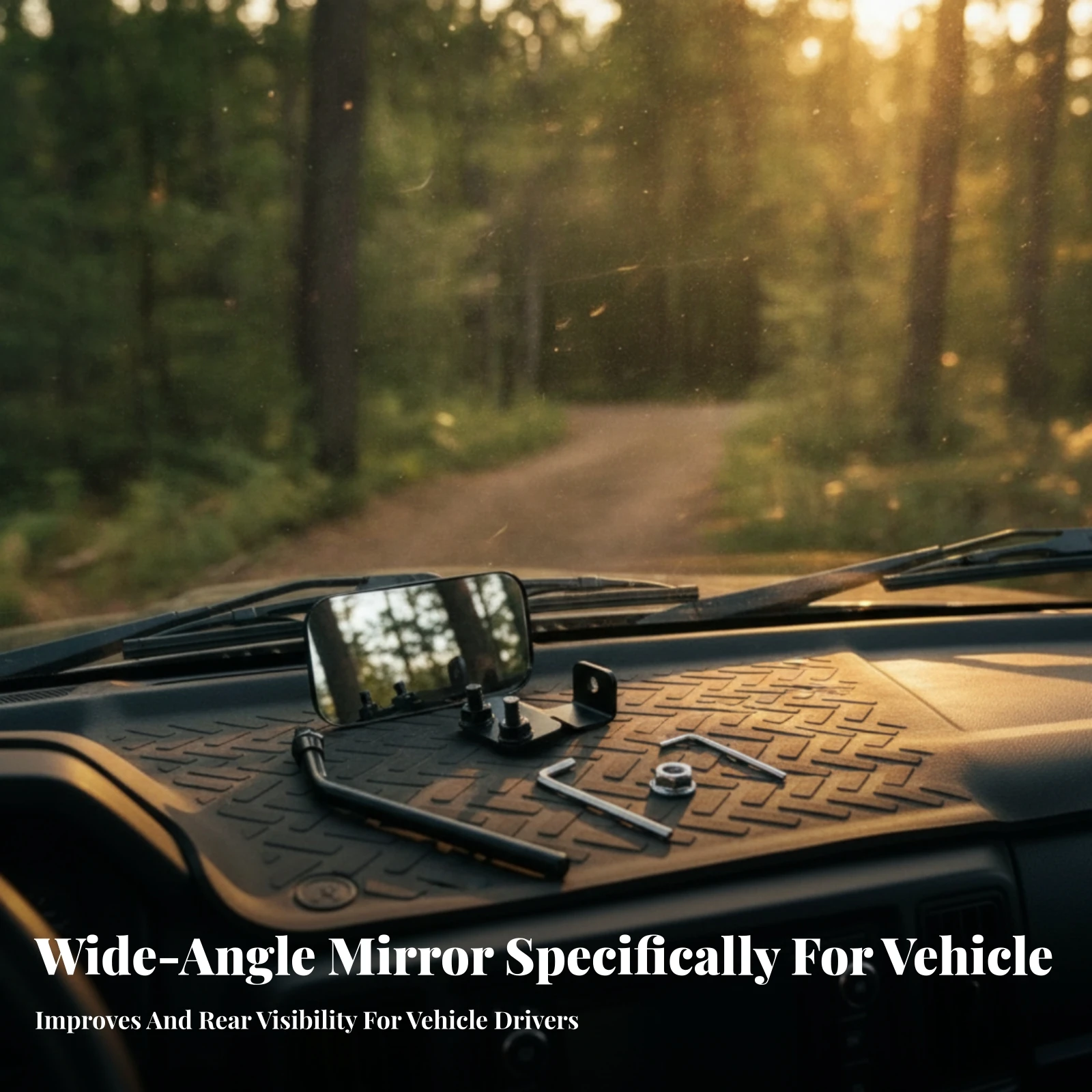 Blind Area Mirror Car Accessory Shock Resistant Adjustable Anti-Glare Black Blind Area Mirror Rear View Aid