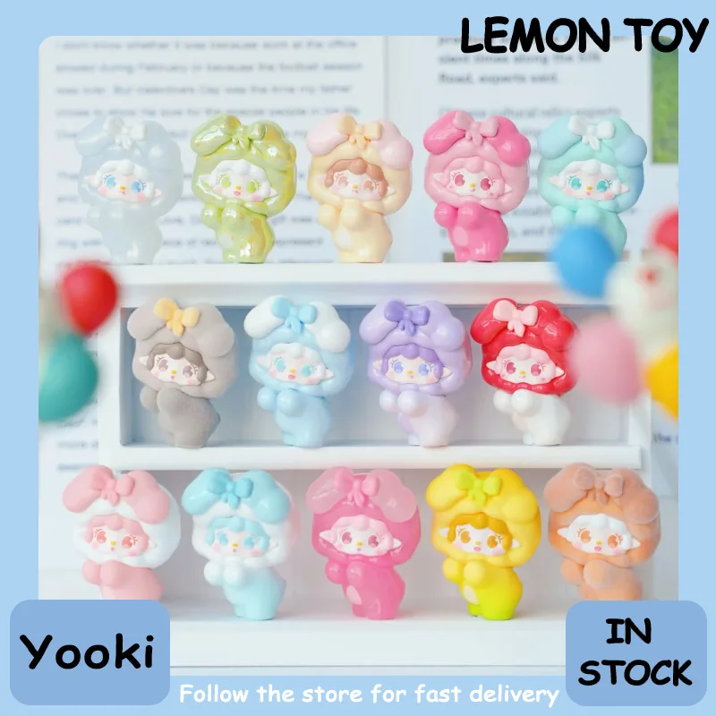 Nuevo y genuino Yooki Candy Boom Mini caja ciega bolsa Linda Mini muñeca juguete colección de tendencia decoración de escritorio regalo de cumpleaños para niñas