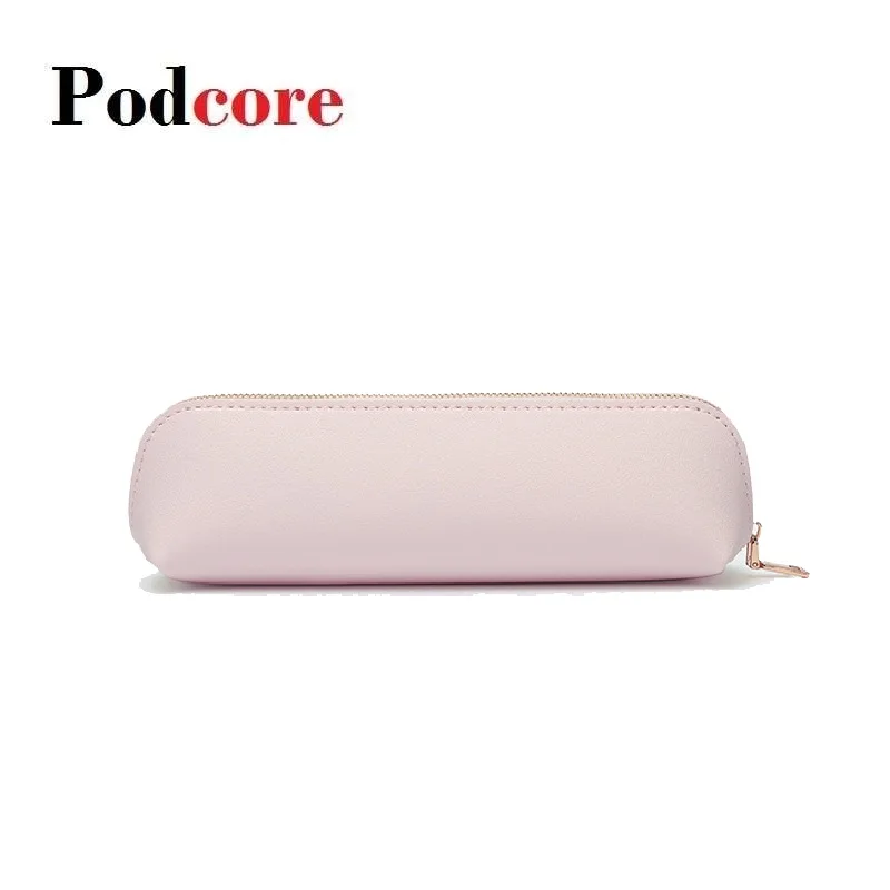 Luxury Leather Artist Pencil Case Small Best Made PU Leather Pencil Case NB006