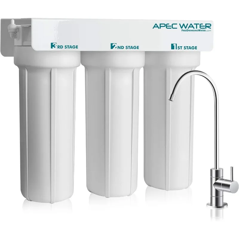 WFS-1000 3 Stage Under-Sink Water Filter System , White