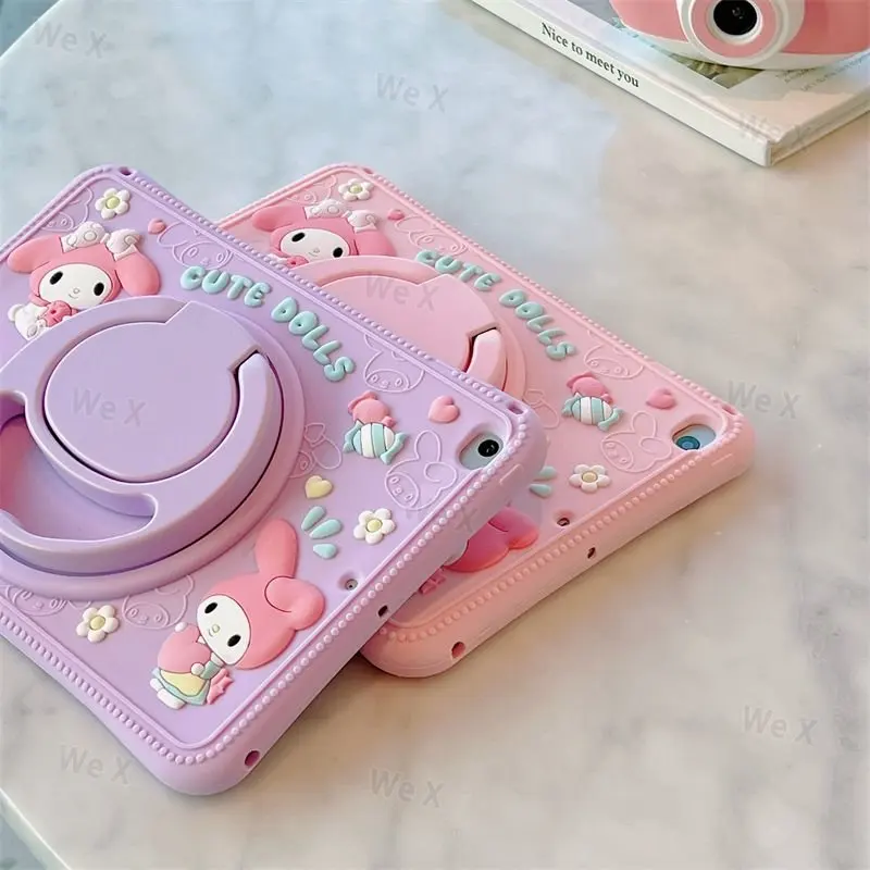 Sanrio Kuromi Case for Samsung Galaxy Tab A8 11 X205 X200 A7 lite 10.4 S7 Plus S6Lite P610 S8 Ultra 14.6 Tablet Smart Cover