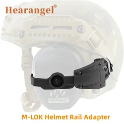 Adaptador de riel de M-LOK para casco táctico, protector auditivo electrónico Delgado, orejeras de tiro