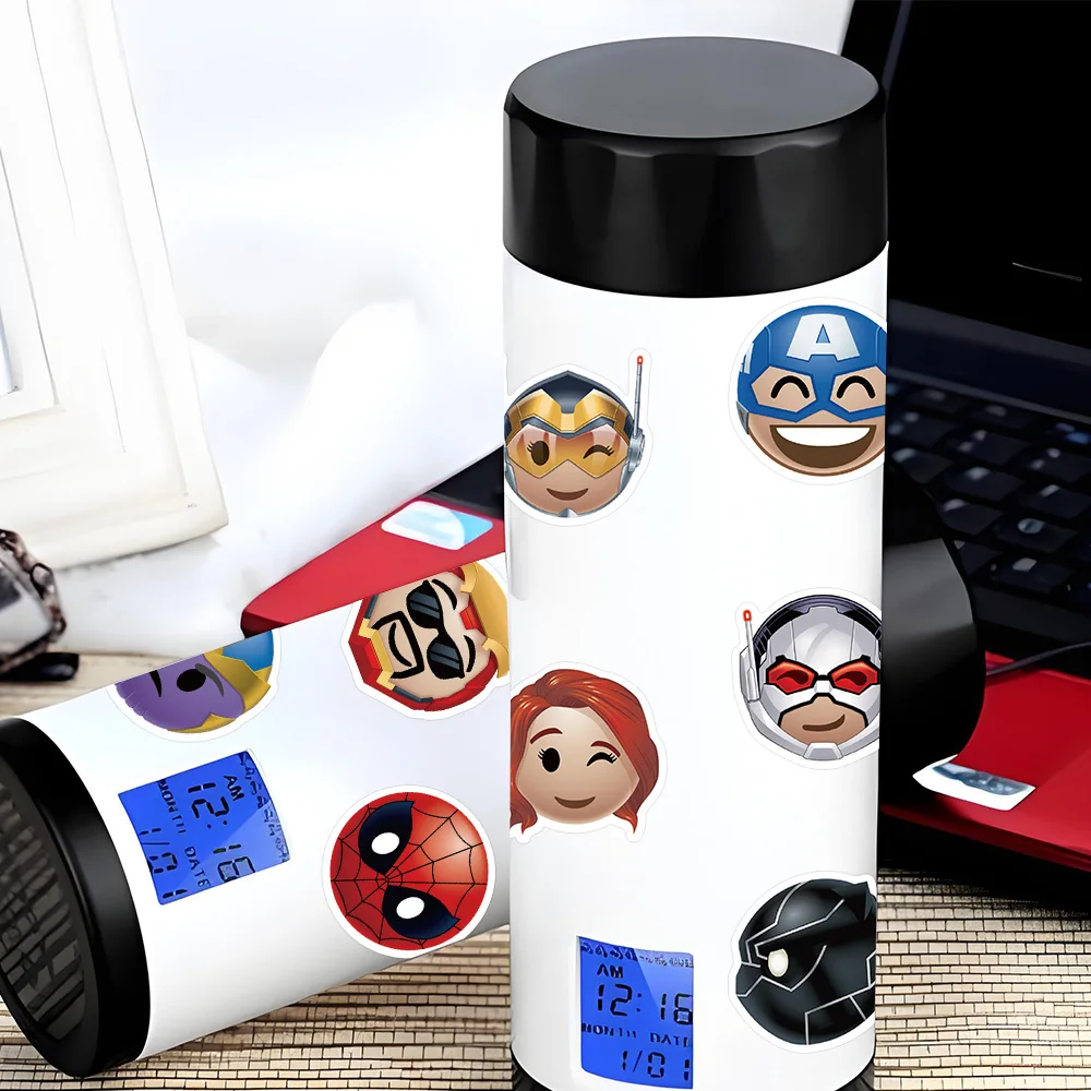สติกเกอร์ดิสนีย์ 50 ชิ้น ลายมาร์เวล ดิ อเวนเจอร์ส ฮีโร่ มีม ตัวการ์ตูนสุดเท่ ลายสไปเดอร์แมน สำหรับติดกันชนรถยนต์ ขวดน้ำ โทรศัพท์ หมวกนิรภัย