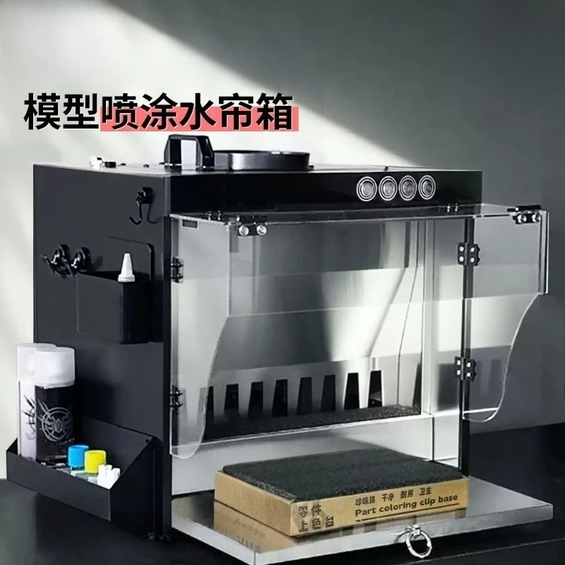 Stainless Steel Water Curtain Spray Cabinet Ventilation Painting Workbench for Coating Operation