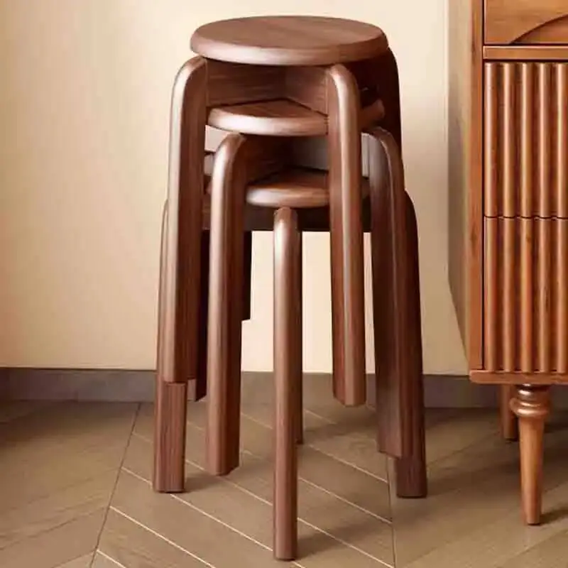 Salon Vintage Dinning Stools Nordic Design High Children Dinning Stools Throne Waiting Sedie Da Pranzo Living Room Furniture