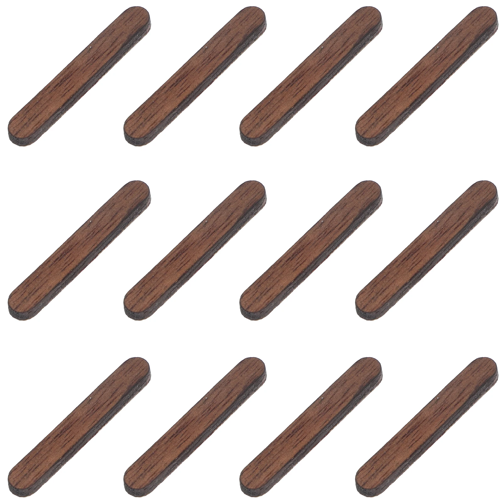 

12 pcs Clock Wall Clock Hour Marker Hour Marker Wooden Vertical Bar Blank Faces for Diy Decor Easy Installation Smooth Surface
