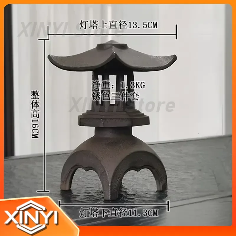 Retro Cast Iron Antique Palace Candlestick Lamp for Aromatherapy Stove Chandelier for Home Tea Room Courtyard Decoration for