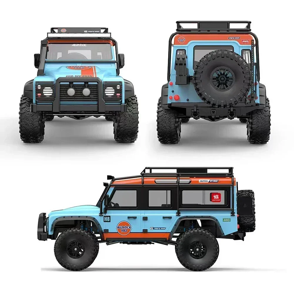 2024 New MJX Hypergo H8H 1/8 Scale ALLROCK Defender Climbing 4WD Brushless RC Cars 2S 3S Off Road Truck Rock Crawler 4x4 Drive