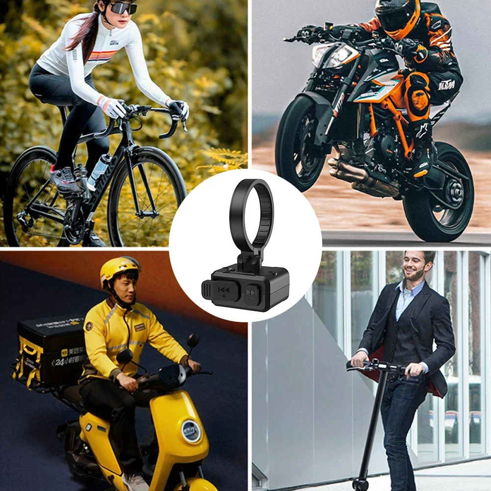 

Motorcycle Handlebar Control Bluetooth Wireless Hands-free Calls Remote Control Bike Handlebar Media Contrl Type-C Waterproof