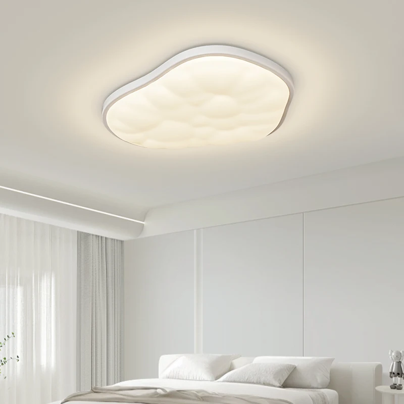 Nordic Creative Light Luxury Cream Wind Cloud Chandeliers Modern Simple Bedroom Study Living Room Full Spectrum Ceiling Lamp