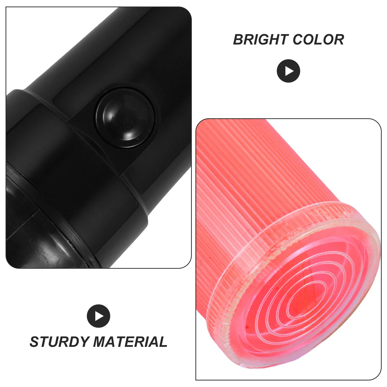 2pcs Led Signal Traffic Wand 54Cm Glow Stick Night Visibility Fluorescent Safety Light Traffic Control Concert Decor Luminous