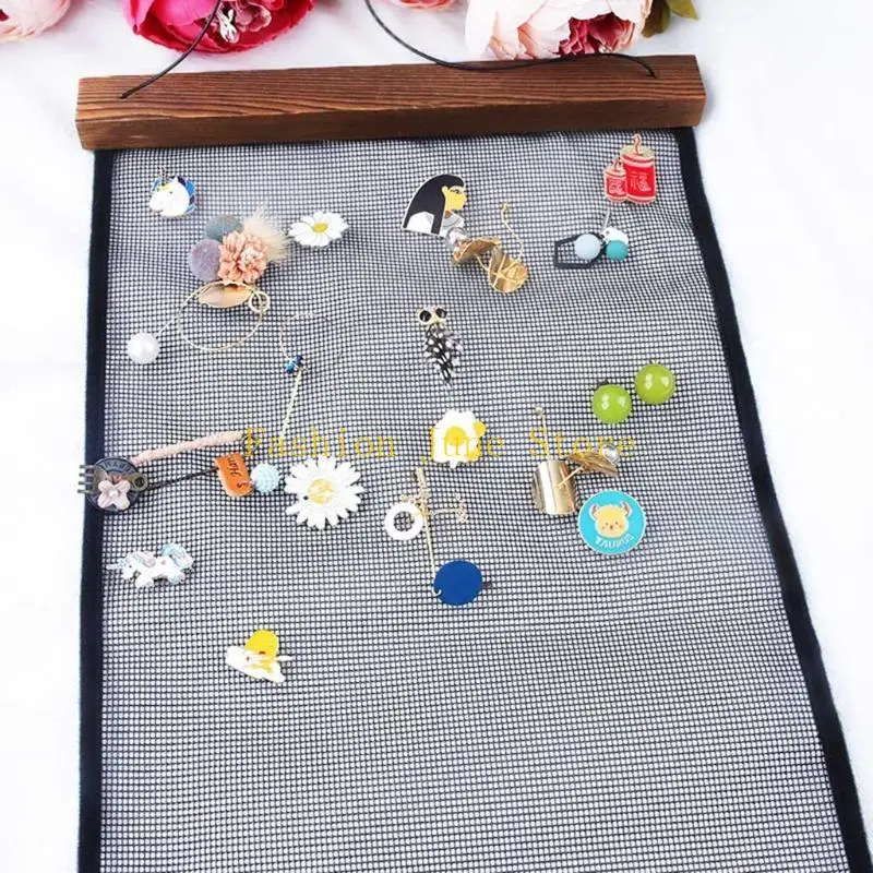 N5KA Wall Mounted Earring Holder Display Earring Holder for Women Bracelets Ring