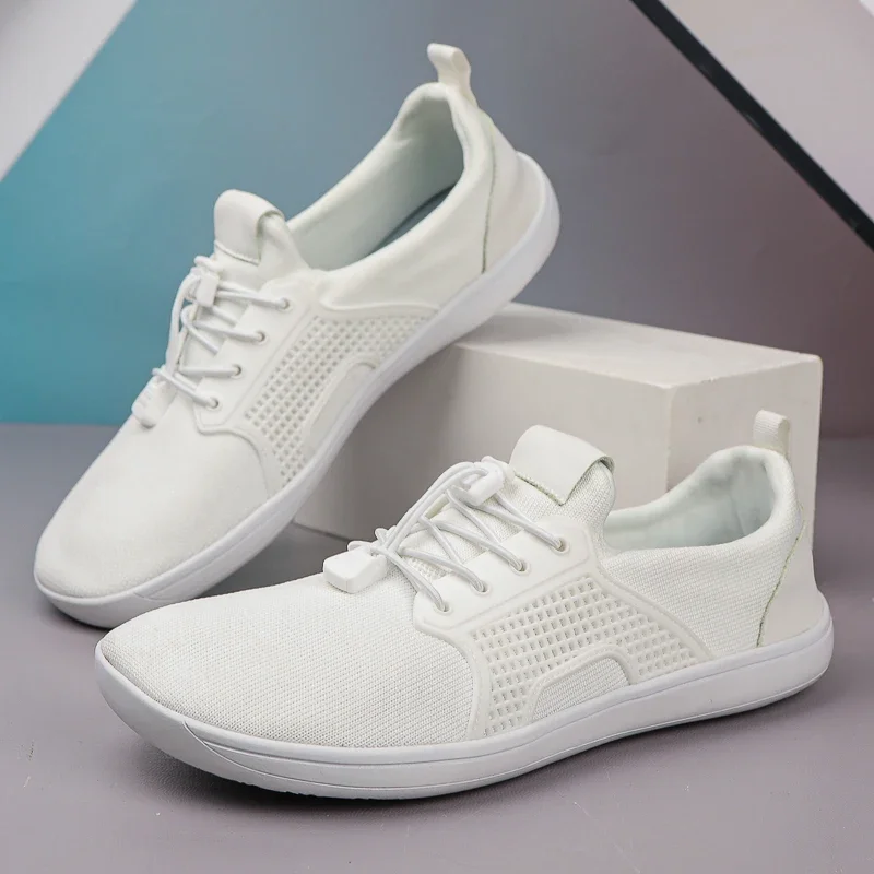 New Unisex Wider Shoes Breathable Mesh Men Barefoot Wide-toed Shoes Brand Flats Soft Zero Drop Sole Wider Toe Sneakes Large Size