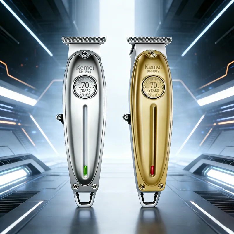 Kemei KM-1949 Pro electric barber full metal professional hair trimmer for men beard hair clipper finishing hair cutting machine image 3