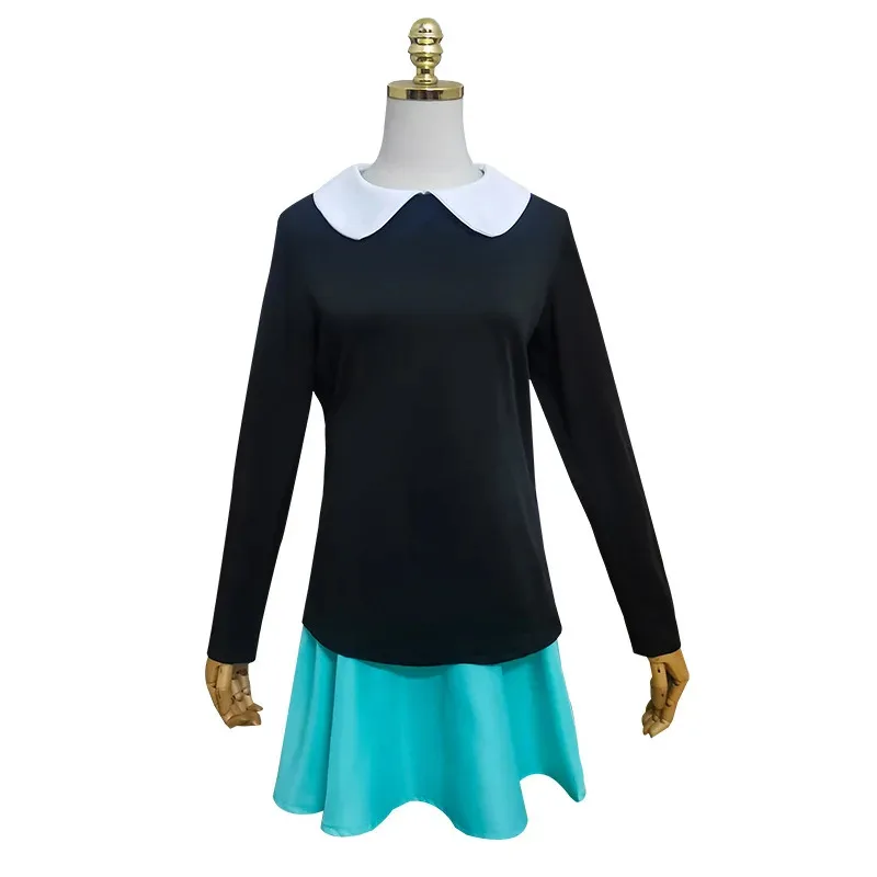 السيدة Chalice تأثيري أنيمي عرض Cuphead تأثيري حلي الأطفال الكبار الاطفال ملابس سوداء أعلى فتاة فستان JK تنورة هالوين