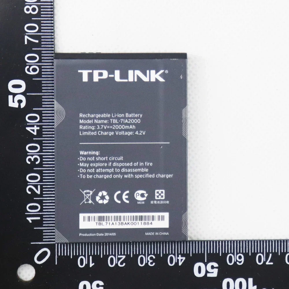 2000mAh TBL-71A2000 Batteries For TP-Link TL-TR861 2000L TL-TR761 M5350 M7300 4G LTE WIFI Router image 4