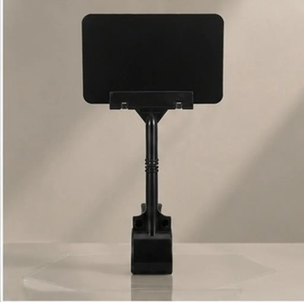 10 Pack Mini Price Display Boards A6 Erasable Plastic Chalkboard Signs with Clips for Retail Stores