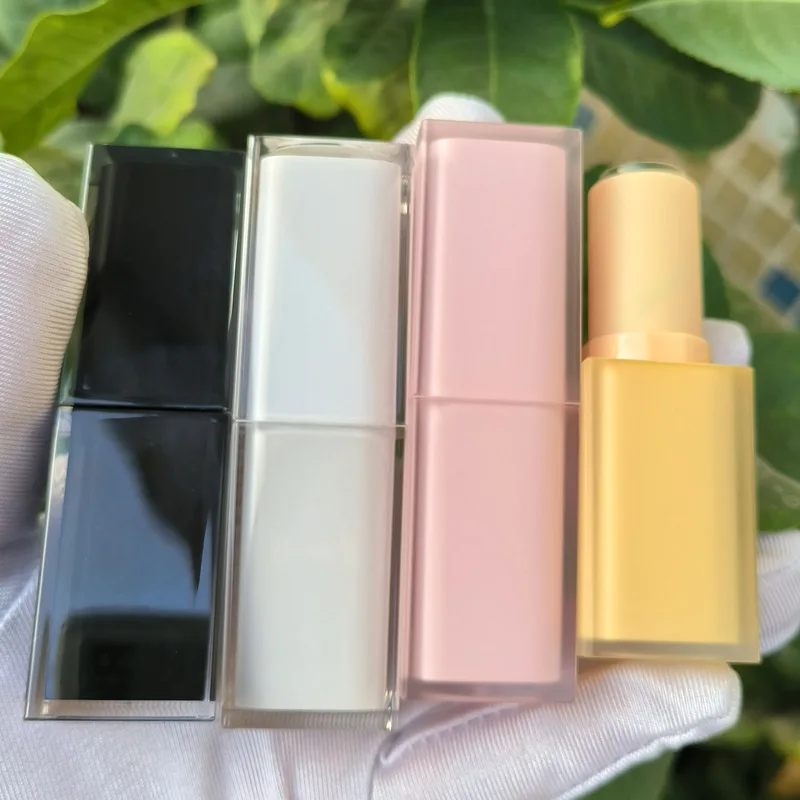 12.1mm Matte Lip Rouge Chapstick Tube Empty Yellow Black White Pink Makeup Tool Lipstick Bottles Packaging Containers