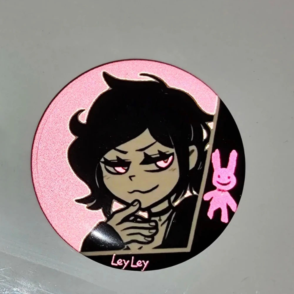 Game The Coffin Of Andy And Leyley Cosplay Badge Metal Reflect Light Brooch Costume Decoration Lapel Pins Unisex Bag Accessories