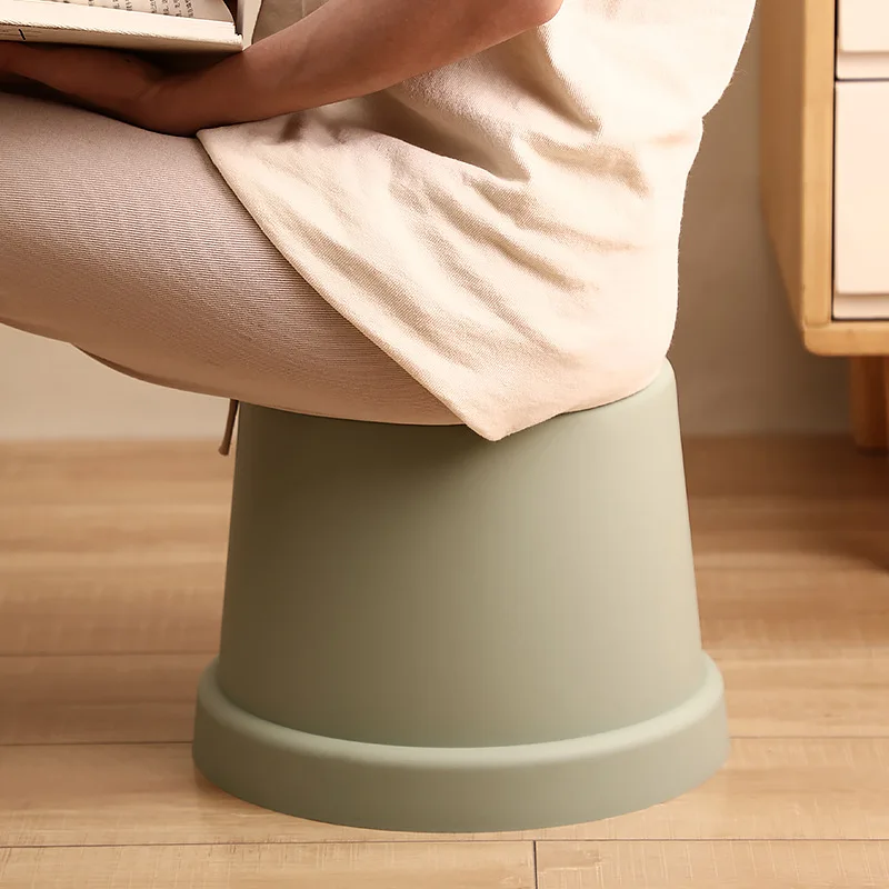 Simple Plastic Small Stool for Home Thickened Bathroom Bathing Low Stool Coffee Table Changing Shoe Stool Kindergarten Bench