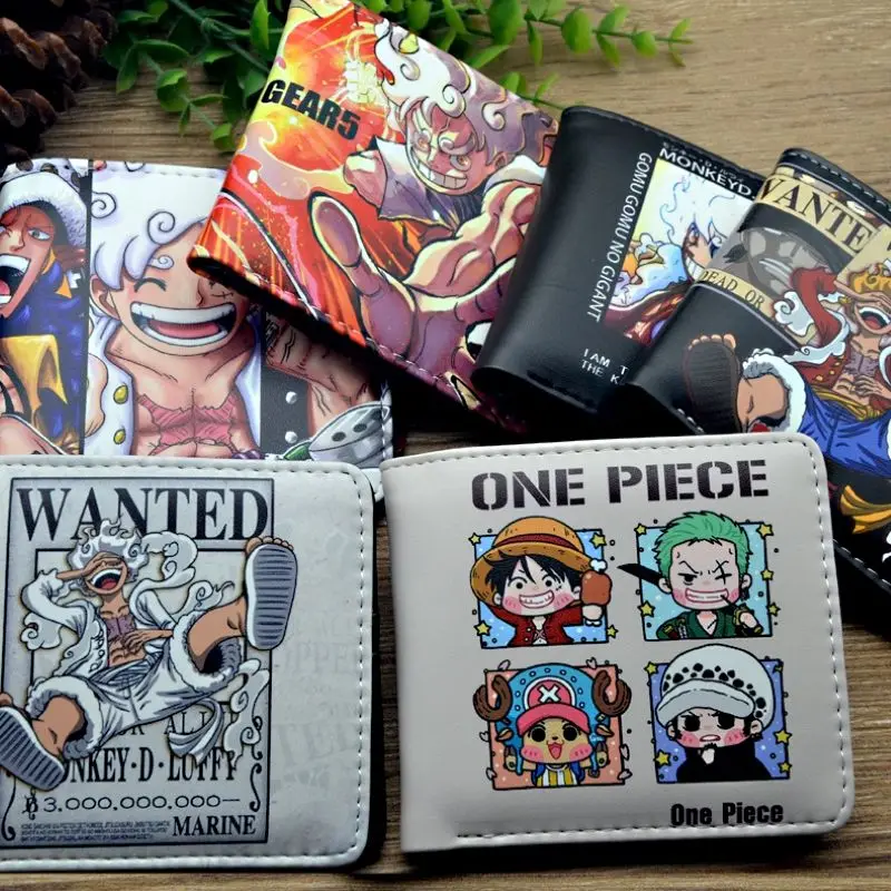 

One Piece Creative Anime Short Nika Luffy Zoro Chopper Wallet Personalized Cartoon Teenage Student Change Card Pack Wholesale