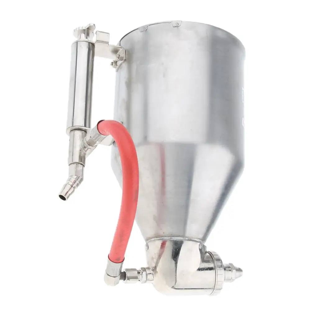 Stainless Steel 3500ml Ceiling Wall Texture Paint Drywall Painting Sprayer w/ Nozzles